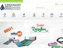 Tablet Screenshot of linggojati.com
